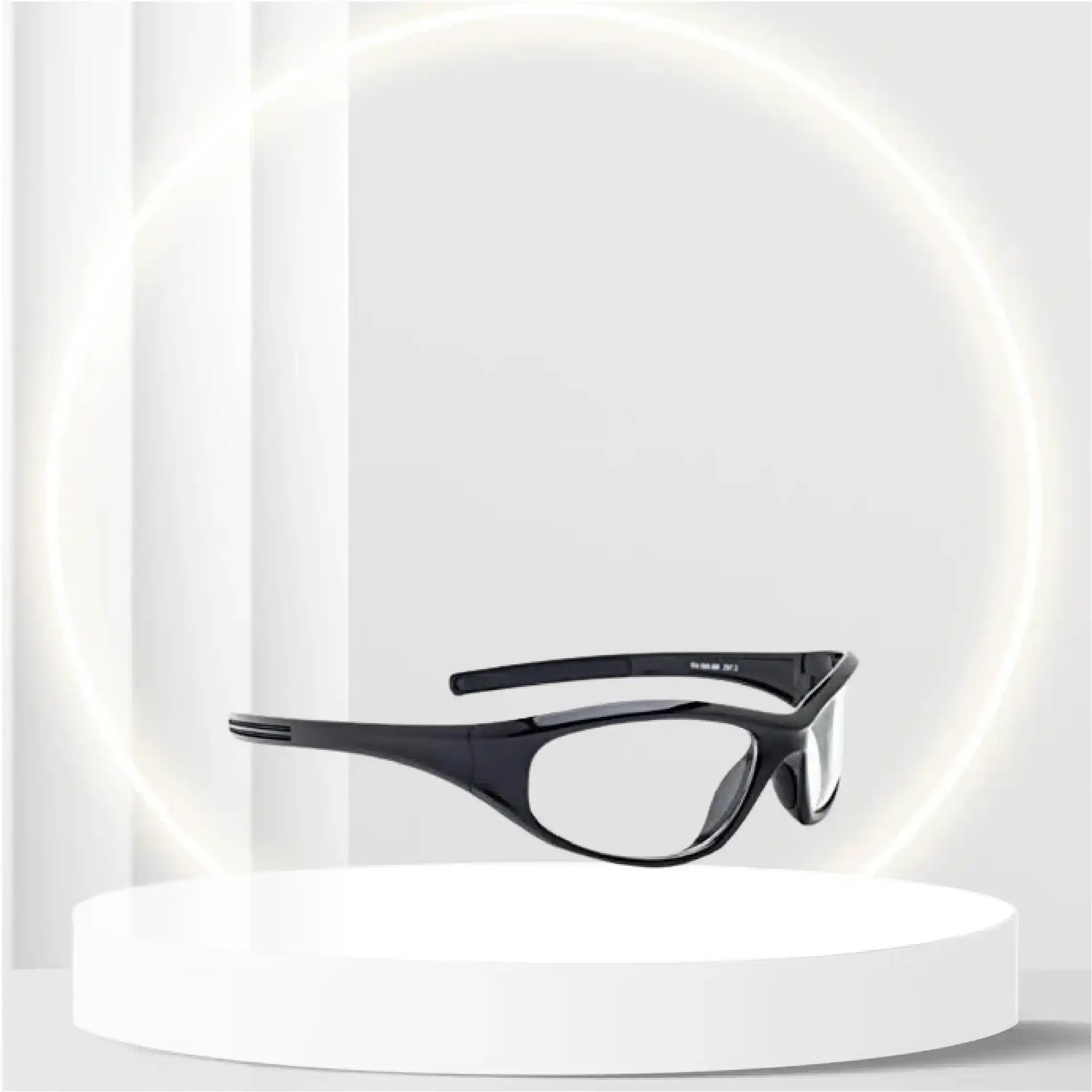 X-ray Radiation Leaded Protective Eyewear in Woman's Stylish, Lightweight and Comfortable Wrap-around Plastic Safety Frame That Is Designed to Hug the Contour of Your Face Blocking Light From All Angles