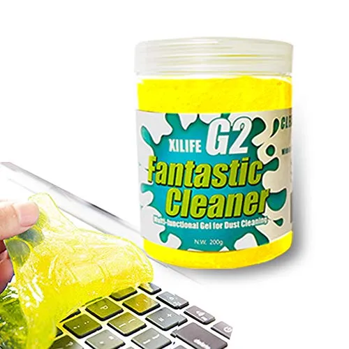 XILIFE G2 Keyboard Cleaning Gel Car Detailing Putty Auto Detailing Gel Detail Tools Car Interior Cleaner Universal Dust Removal Gel Car Vent Cleaner for Laptop 7.05 Ounce(200 Gram)