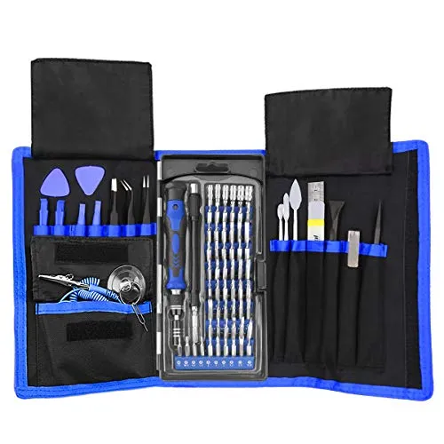 XOOL Precision Screwdriver Set, 80 in 1 Magnetic Repair Tool Kit, Screwdriver Kit with Portable Bag for iPhone, iPad, MacBook, Gaming Console, Controller