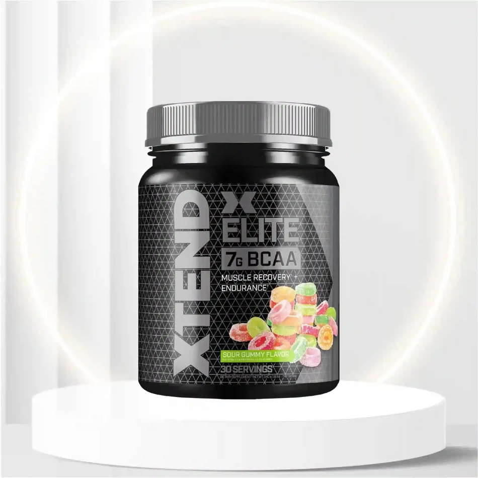 XTEND Elite BCAA Powder Citrus Passionfruit | Sugar Free Post Workout Muscle Recovery Drink with Amino Acids | 7g BCAAs for Men & Women| 30 Servings