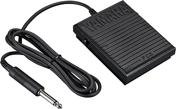 Yamaha Compact Foot Switch, Universally Compatible, 5-Foot Cable, 0.25-Inch Plug, Black FC5