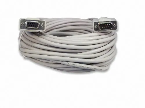 YCS Basics 50 Foot DB9 9 Pin Serial / RS232 Male/Female Extension Cable