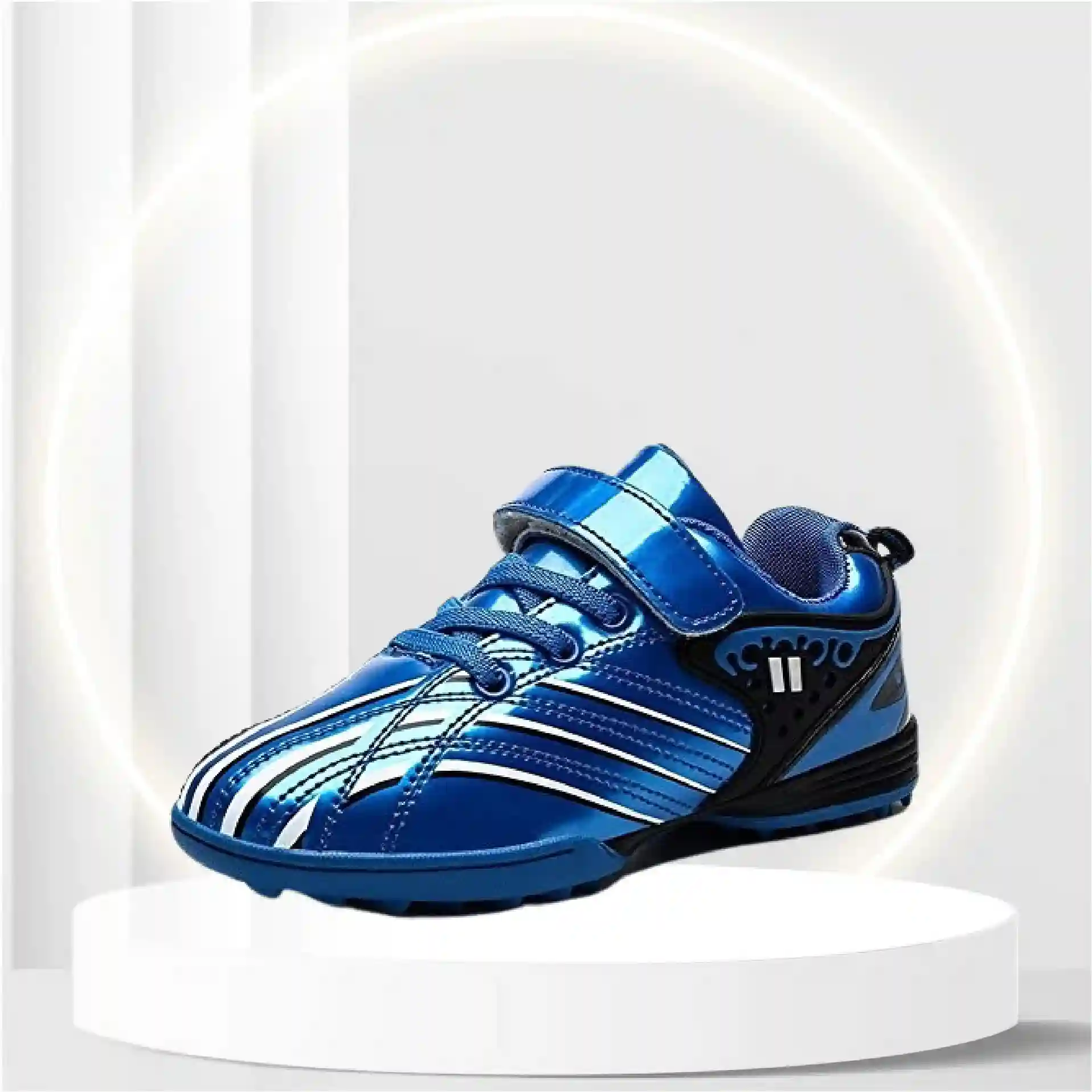 YISHIO Moulded Studs Football Boot, Boys Girls Sneakers Cleats Soccer Shoes-Outdoor Training for Kids Ankle Care Running Gym Shoes Active Non-Slip Easy-to-Control Balls Shock Breathable Sports Shoes