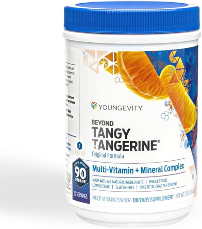 Youngevity Beyond Tangy Tangerine - Original Formula | Multi-Vitamin & Mineral Complex | Made with Natural & Whole Foods | 5,745 ORAC | 1 Pack