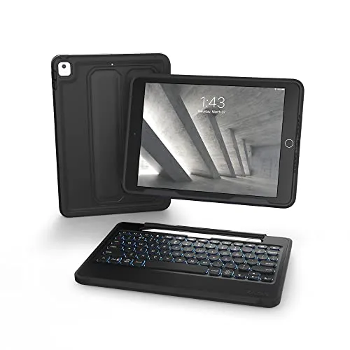 ZAGG Rugged Book Detachable Case and Magnetic-Hinged Keyboard for iPad Air 3, iPad Pro 10.2