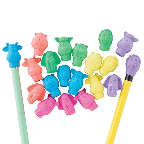 Zoo Animal Pencil Top Erasers - 144 per pack